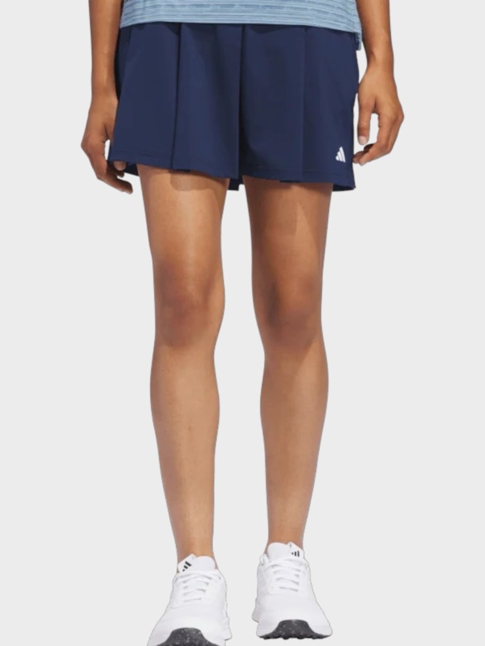 adidas Women's Navy Pleated Athletic Skort XL